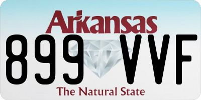 AR license plate 899VVF