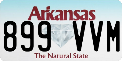 AR license plate 899VVM