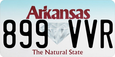 AR license plate 899VVR