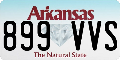 AR license plate 899VVS