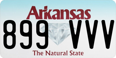 AR license plate 899VVV