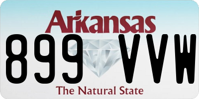 AR license plate 899VVW