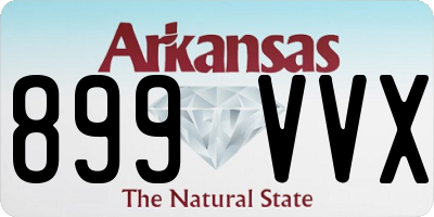 AR license plate 899VVX