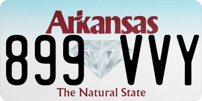 AR license plate 899VVY