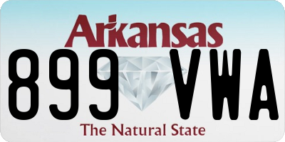 AR license plate 899VWA