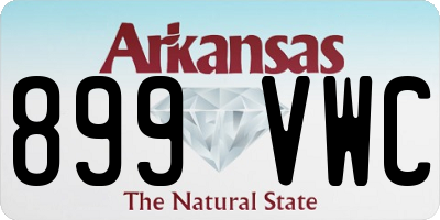 AR license plate 899VWC