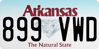 AR license plate 899VWD