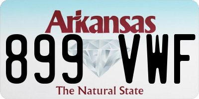 AR license plate 899VWF