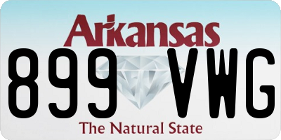 AR license plate 899VWG