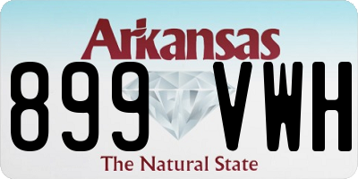 AR license plate 899VWH