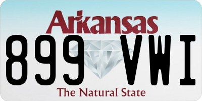AR license plate 899VWI