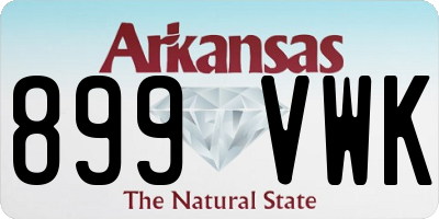 AR license plate 899VWK