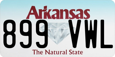 AR license plate 899VWL