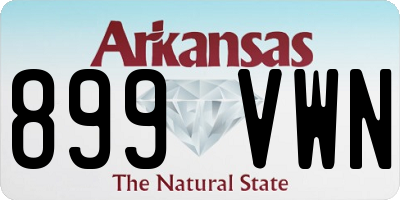 AR license plate 899VWN