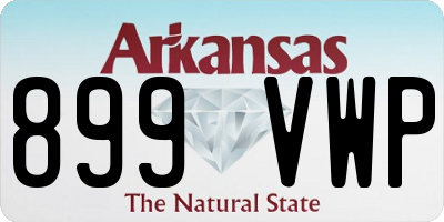 AR license plate 899VWP