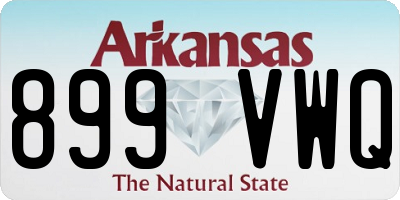 AR license plate 899VWQ