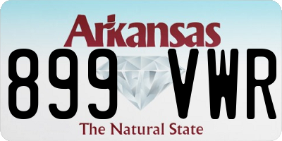 AR license plate 899VWR