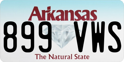 AR license plate 899VWS