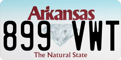 AR license plate 899VWT