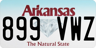 AR license plate 899VWZ