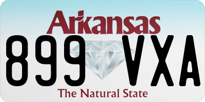 AR license plate 899VXA