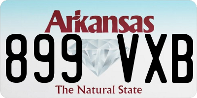 AR license plate 899VXB