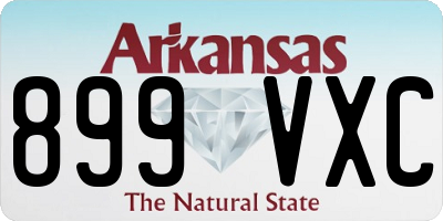 AR license plate 899VXC