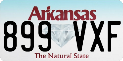 AR license plate 899VXF