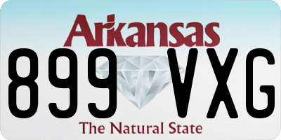 AR license plate 899VXG