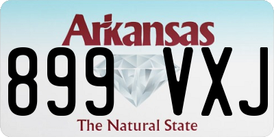 AR license plate 899VXJ