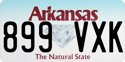 AR license plate 899VXK