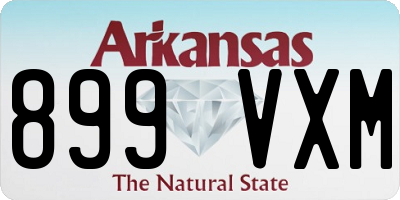 AR license plate 899VXM