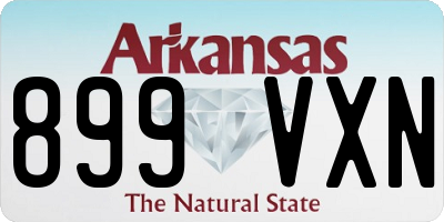 AR license plate 899VXN