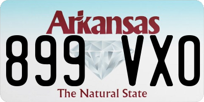 AR license plate 899VXO