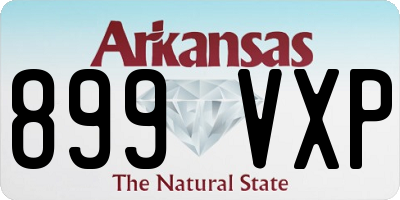 AR license plate 899VXP