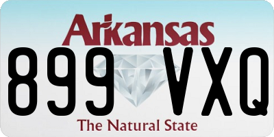AR license plate 899VXQ