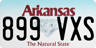AR license plate 899VXS