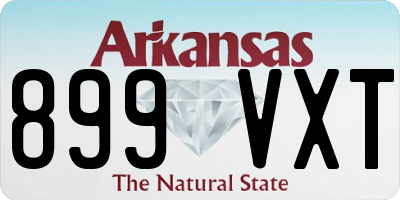 AR license plate 899VXT