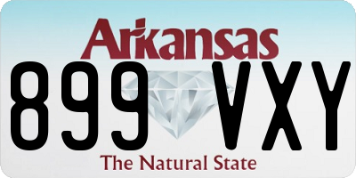 AR license plate 899VXY