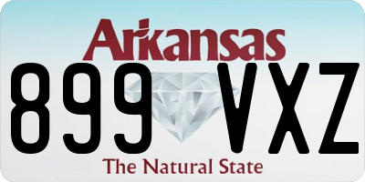 AR license plate 899VXZ