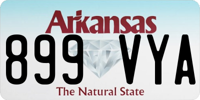 AR license plate 899VYA
