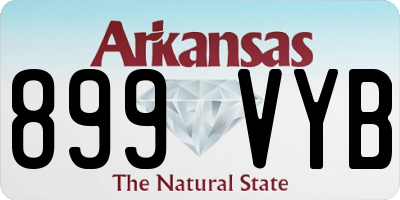 AR license plate 899VYB