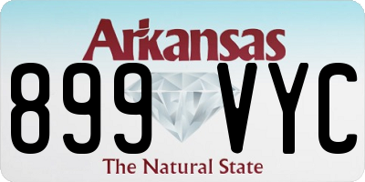 AR license plate 899VYC