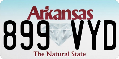 AR license plate 899VYD