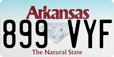 AR license plate 899VYF