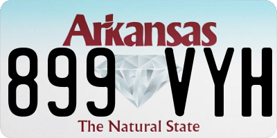 AR license plate 899VYH