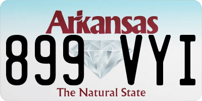 AR license plate 899VYI
