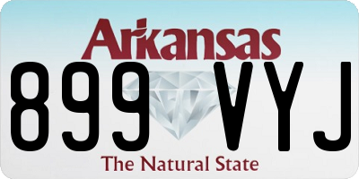 AR license plate 899VYJ