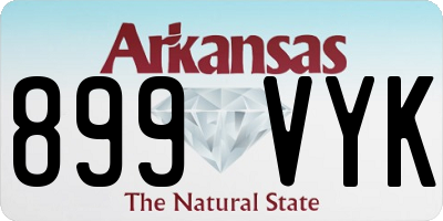 AR license plate 899VYK