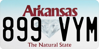 AR license plate 899VYM
